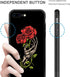 ZHEGAILIAN Red Rose Skull Case for iPhone SE 2022, Shockproof Soft TPU Bumper, Non-Slip Design, 4.7-inch.