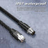 M12 to RJ45 Industrial Ethernet Cable,Automation Systems Interconnect M12 4 Pin D Code Male to RJ45 Male Shielded Cable Assembly, Cat5e SFTP 4PR/26AWG 2M/6.6Ft