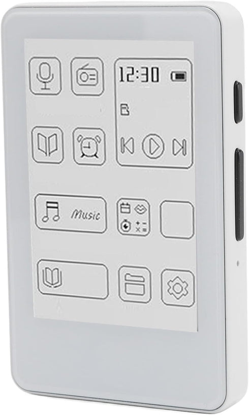 VBESTLIFE 2.7in Ink Screen eBook Reader, 2 in 1 E Book Reader MP3
