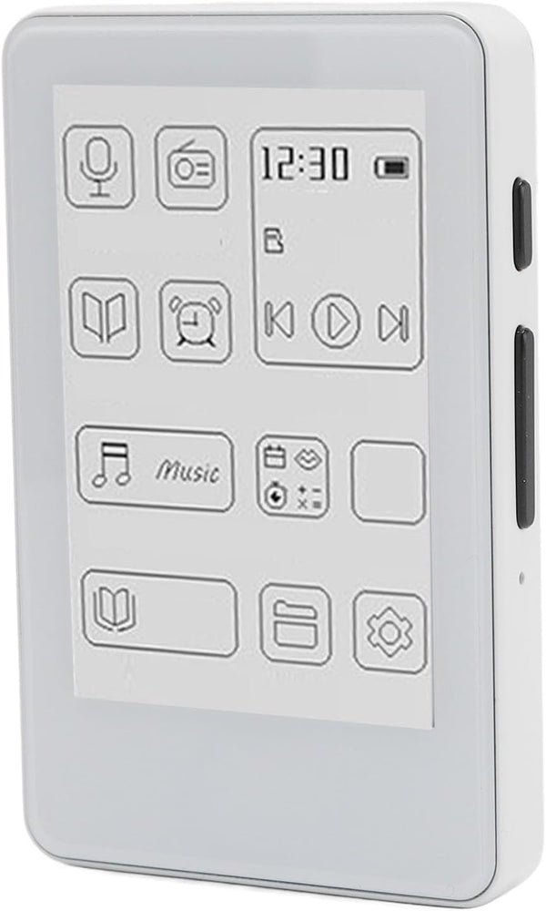 VBESTLIFE 2.7in Ink Screen eBook Reader, 2 in 1 E Book Reader MP3