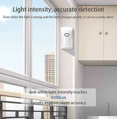 Wireless Smart Motion Sensor, PIR Motion Detector Alert for Home Security, TUYA App Control, No Hub Required