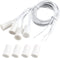 uxcell 4pcs N.O. Recessed Wired Security Window Door Contact Sensor Alarm Magnetic Reed Switch White RC-33