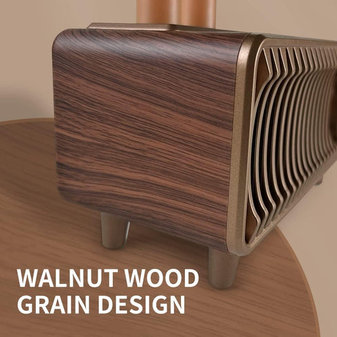 Retro Bluetooth Speaker, Vintage Radio Walnut Wood Rotary FM Radio, 20W Dual Speakers Stereo, U Disk/TF Card/Aux Music