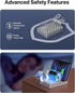 SooPii Premium 6-Port USB Charging Station Organizer for Multiple Devices, Silver