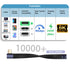 QIANRENON 40Gbps USB4.0 C Female to Male 90° Angle Short Cable, 240W Type C 4.0 Socket to Right Angle Plug, 14cm/5.1in