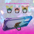 Zase Design Clear Case for Samsung Galaxy A13 5G, Liquid Glitter Sparkle Bling Shockproof with 3D Butterflies Waterfall