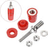 MECCANIXITY Terminal Binding Post Amplifier Connector, Banana Plug Jack Speaker Red, 4 Pack
