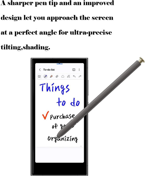Galaxy S24 Ultra S Pen Replacement for Samsung Galaxy S24 Ultra, Without Bluetooth, 0.7mm Fine Tip for Precision