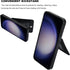 KIHUWEY Samsung Galaxy S24 Plus Wallet Case with Credit Card Holder, Flip Leather Magnetic Clasp Kickstand Cover, Black