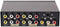 DTECH Powered 4 Way 3 RCA Splitter Box 1 in 4 Out Composite