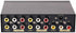 DTECH Powered 4 Way 3 RCA Splitter Box 1 in 4 Out Composite