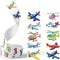 Miaasfjk 500Pcs Cartoon Airplane Sticker Roll Colorful Aircraft Labels Waterproof Planes Funny Graffiti