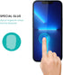 iPhone 14 Screen Protector Tempered Glass (3 Pack) with Easy Installation Frame.
