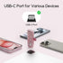 iWALK USB C Portable Charger 4500mAh, Ultra-Compact Small Power Bank, Sparkly Battery Pack for iPhone 16/16 Plus/16