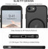 BENTOBEN Magnetic iPhone SE Case, Compatible with Magsafe, Translucent Matte Slim Thin Shockproof Cover