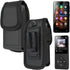 Ranyi MP3 Player Holster Case, Elastic Vegan Leather Wallet Holster with Belt Loop