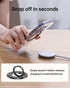 SYNCWIRE 360 17 16 15 14 13 12 Magnetic Phone Ring Holder for MagSafe - Glitter Phone Grip Stand with Rotation Finger