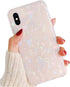 J.west iPhone Xs Max Case, Luxury Opal Sparkle Bling Design, Crystal Clear Soft TPU Silicone Cover for Girls