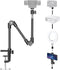 KDD Webcam Stand Camera Mount with Phone Holder, 22 Inch Foldable Flexible Gooseneck