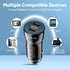 USB C Car Charger, 2-Port 40W Dual USB-C Power Adapter, PD/QC Fast Charging for iPhone, Samsung Galaxy, Pixel