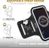 Adjustable Waterproof Phone Armband Case for Running, Compatible with iPhone Pro Max/Plus/Mini/SE and Galaxy S