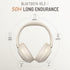 LORELEI B-C6 Wireless Over Ear Headphones, 50H Playtime, Foldable Lightweight Bluetooth Headsets for Travel, Home Office
