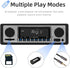 Single Din Car Radio, Classic FM Radio, Bluetooth Car Stereo with Hands-Free Calling and USB Playback