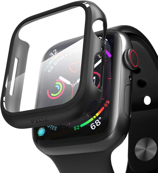 pzoz Compatible Apple Watch Series SE2/6/5/4/SE 40mm Case with Screen Protector, Slim Guard Matte Hard Cover