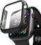 pzoz Compatible Apple Watch Series SE2/6/5/4/SE 40mm Case with Screen Protector, Slim Guard Matte Hard Cover