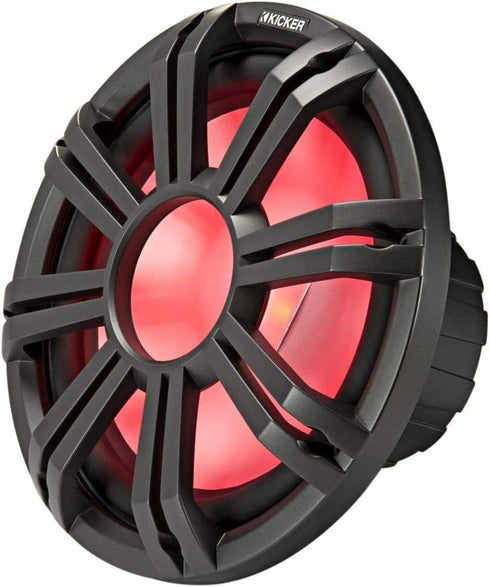 Kicker 45KMG10C 10" Charcoal Grille w/LED for KM10 + KMF10 Subwoofer