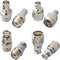 BNC to UHF 4 Type 8 PCS RF Connector Kit, Coaxial BNC Male Female to UHF Male Female Adapter for Antennas