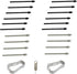 (20pcs Pack) Tab S7 S Pen Nibs Replacement Stylus Tips for Samsung Galaxy Tab S7, S7 Plus (Black/Gray)
