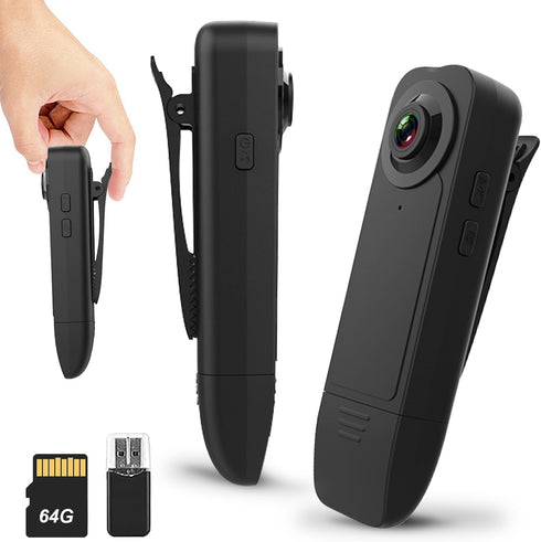 Vauvinmaic Mini Body Camera with Audio and Video Recording, 1080P Body Cam with