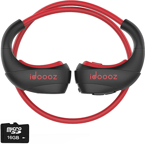 idoooz Wireless Bluetooth Mp3 Player Included 16GB Memory, Mp3 Player with Bluetooth Headphones,in-Ear