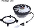 1500RPM CPU Fan, 120MM Aluminum Extruded Cooling Fan for Computer CPU Cooling, Intel LGA 1155 1151 775 1366 (Fixed RGB)