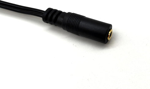 Qaoquda 3.5mm Female to 2 Male Spring Headphone Y Splitter Cable, Coiled for Home/Car Stereo & Speakers