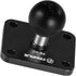 FANAUE Aluminum1'' 4-Hole 1" Ball Mount Base with AMPS Square Plate and Ball Adapter Compatible B Size Double Socket