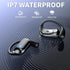 JIECAN Open Ear Headphones, Bluetooth V5.3 Wireless Earbuds with Earhooks and Charging Case for Running (Black)