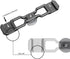 NICEYRIG Dual Cold Shoe Mount Flash LED Light Microphone Vlog Extension Bracket with Shoe Mount, 1/4 Thread for DSLR