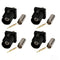 keisnoaja 4PCS Fakra SMB A Male Straight RF Coaxial Adapter, FAKRA A Male