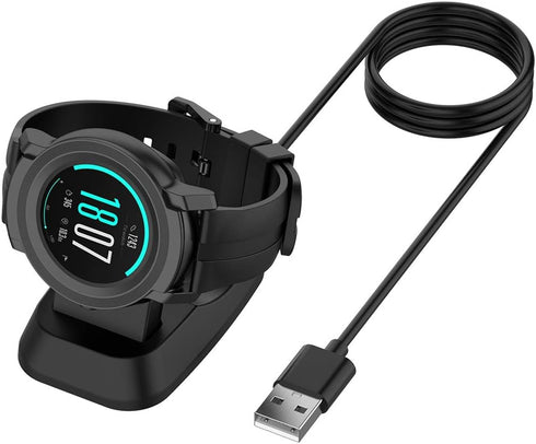 Replacement USB Charging Cable Dock for TicWatch Mobvoi S2 and E2, Magnetic USB Charger Dock