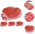 Set 4 of Realistic Resin Pork Slice Models for Display