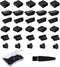 USB Cover Port Plug Caps - 30Pcs Silicone Anti Dust Cover for USB Type-C, Headphone, HDMI, USB Type-A with Cleaning