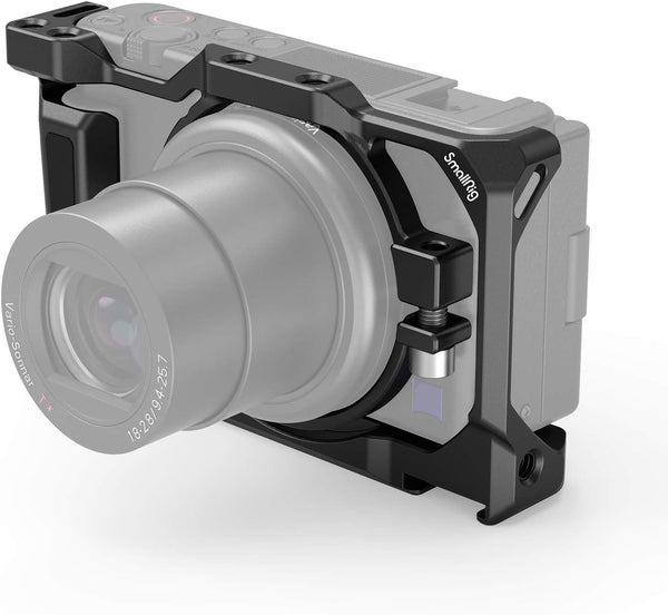 SmallRig Camera Cage for Sony ZV-1 II/ZV-1F/ZV-1, with Silicone Gel Grip and Cold Shoe Mount