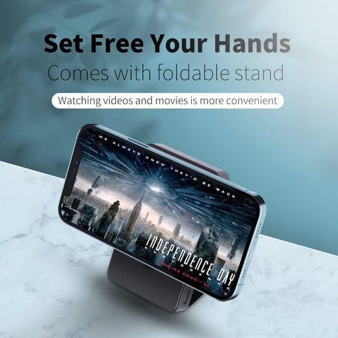 Sitong Magnetic Wireless Power Bank 10000mAh, Foldable Stand Compatible with MagSafe for iPhone 14/13/12 Series