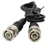 6-Pack 1m 3.3ft ANVISION Black BNC Male to BNC Male Jumper Cable with Black Connector for CCTV DVR to TV System