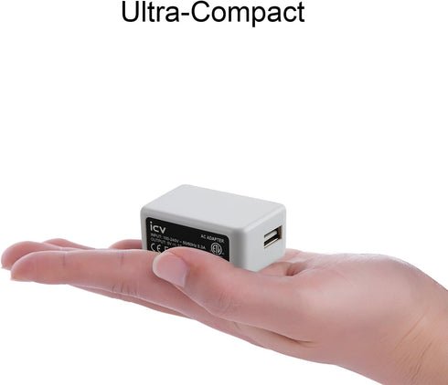 USB Wall Charger – 5V 2A 10W AC Power Adapter for Phone, Tablet and Other USB Powered Devices