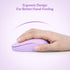 Rii RM700 2.4G Wireless Mouse Silent Mouse with USB Nano Receiver for Laptop,PC,Mac,Chromebook,Windows (Purple)