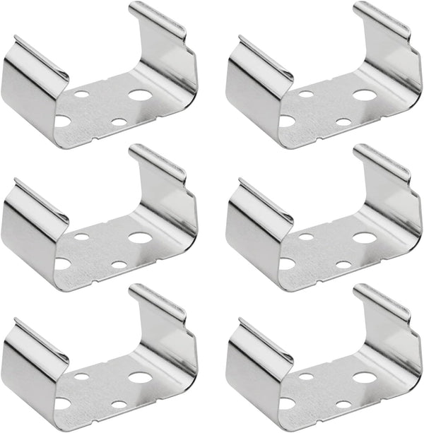 ZZLZX 6PCS Metal 9-Volt Battery Clips Battery Holder Clip AA Double Battery Holder