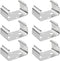 ZZLZX 6PCS Metal 9-Volt Battery Clips Battery Holder Clip AA Double Battery Holder